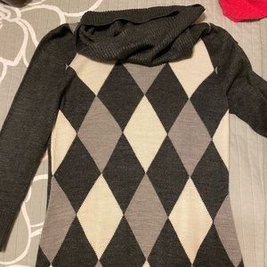 sandra darren gray sweater dress.
